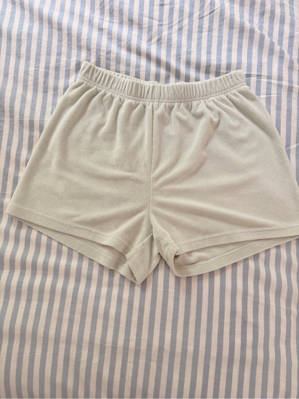 TNA Women's Mint Green Towel Lounge Shorts
